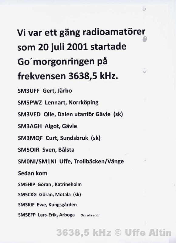 Första sida 11.jpg - Det var så bär det började sommaren 2001. / Uffe