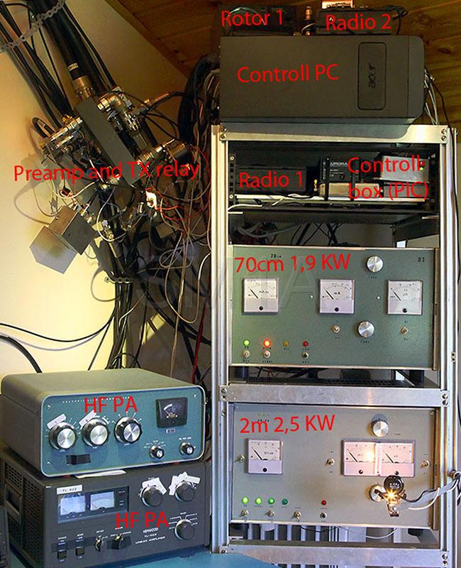 rem.jpg - Remote radio with PA and all other thing :) The radio part of radio ( IC-706mk2G) is on my Radio QTH.